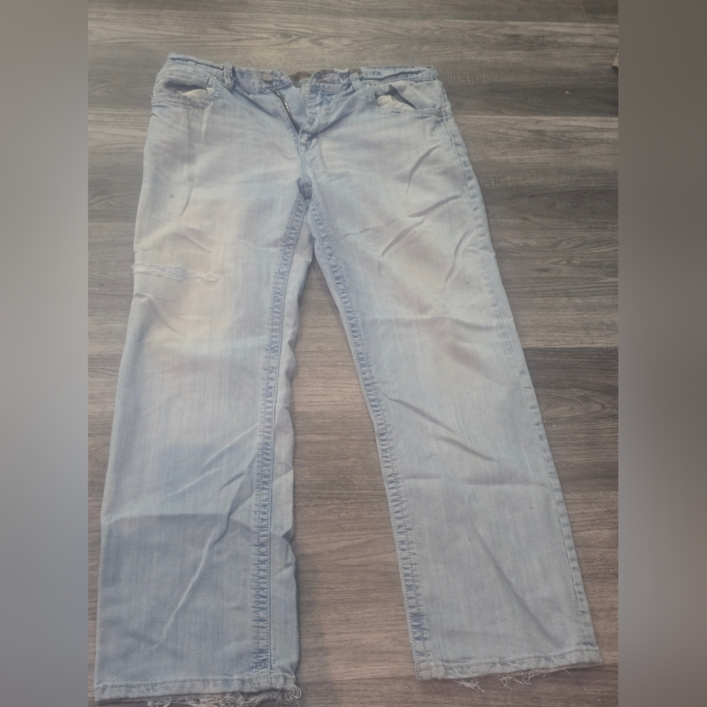 Light Blue Men's - Casual Straight Leg